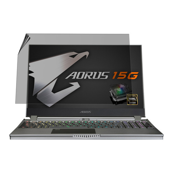 Aorus 15G XB Privacy Plus Screen Protector