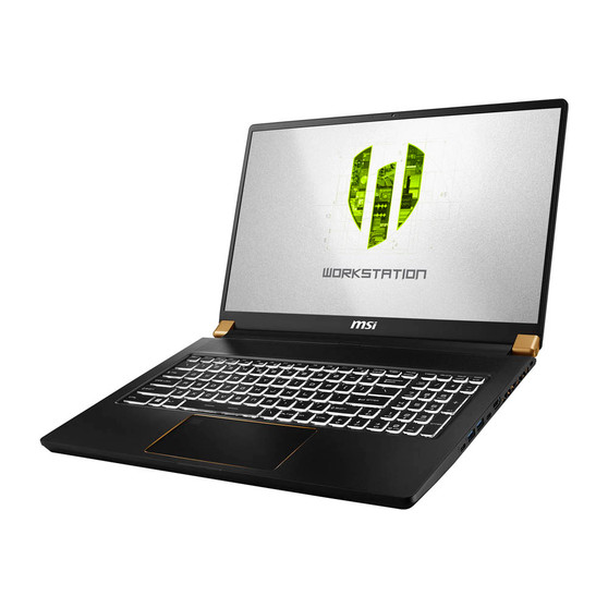 MSI Workstation WS75 9TK Privacy Quad Screen Protector