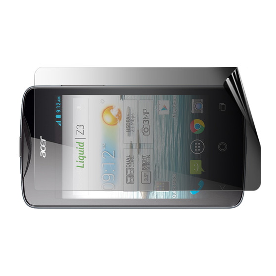 Acer Liquid Z3 Privacy (Landscape) Screen Protector