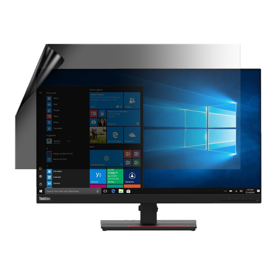 Lenovo Monitor ThinkVision T27q-20 Privacy Lite Screen Protector