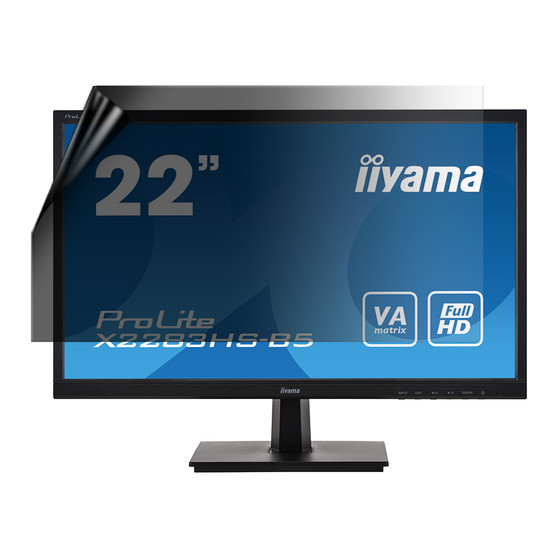 iiYama ProLite X2283HS-B5 Privacy Lite Screen Protector