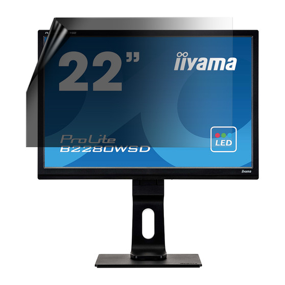 iiYama ProLite B2280WSD-B1 Privacy Lite Screen Protector