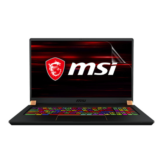 MSI GS75 Stealth 17 10SE Vivid Screen Protector