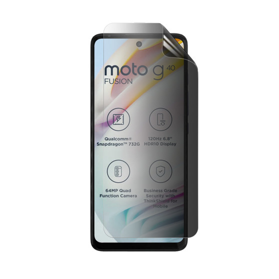 Motorola Moto G40 Fusion Privacy Screen Protector