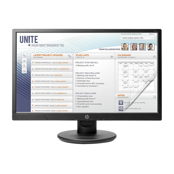 HP Monitor 21 V214A Impact Screen Protector