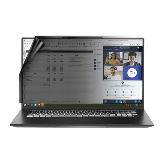 Tuxedo InfinityBook S 17 Gen8 Privacy Lite Screen Protector