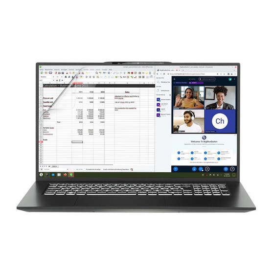 Tuxedo InfinityBook S 17 Gen8 Matte Screen Protector