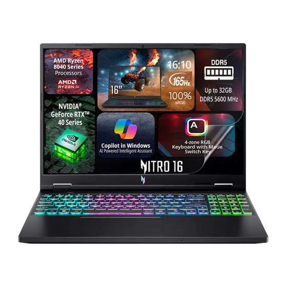 Acer Nitro 16 AN16-43 Impact Screen Protector