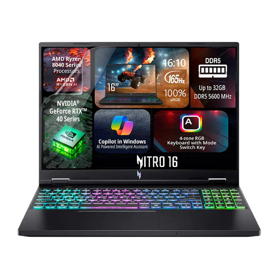 Acer Nitro 16 AN16-43 Matte Screen Protector