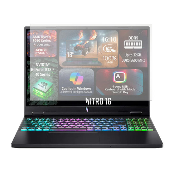 Acer Nitro 16 AN16-43 Paper Screen Protector