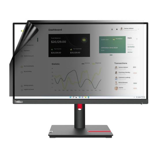 Lenovo ThinkVision T23i-30 Privacy Lite Screen Protector