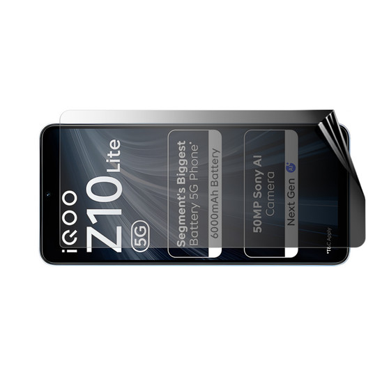 Vivo iQOO Z10 Lite Privacy (Landscape) Screen Protector
