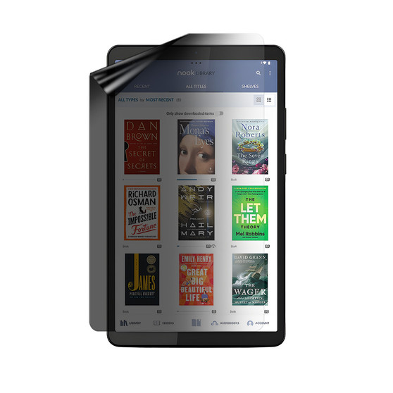 Barnes & Noble Nook Reading Tablet Privacy Lite (Portrait) Screen Protector