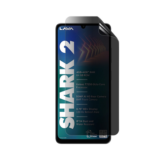 Lava Shark 2 Privacy Quad Screen Protector