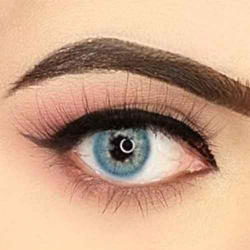 Aqua Blue Coloured Cosmetic Contact Lenses