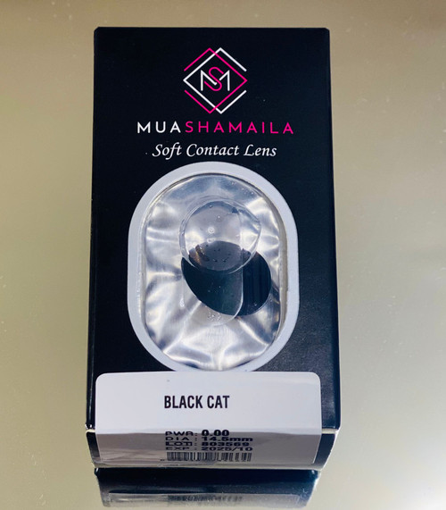 Black Cat Coloured Cosmetic Contact Lenses