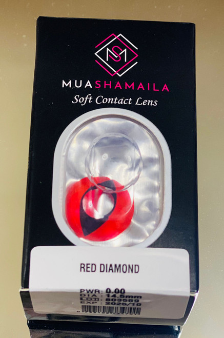Red Diamond Coloured Cosmetic Contact Lenses