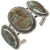 Three Stone Turquoise Navajo Cuff 30654