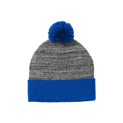 Sport Tek Heather Pom Pom Beanie