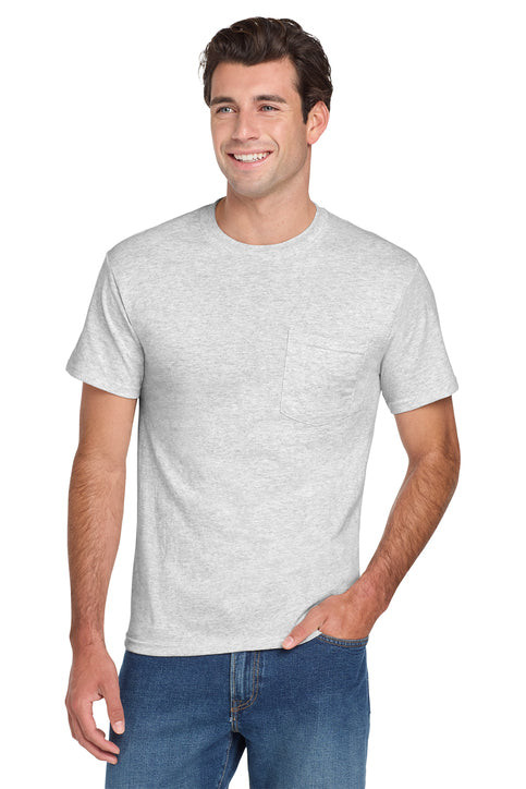 Jerzees Dri Power 50/50 Cotton Poly Pocket T Shirt