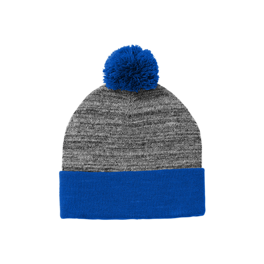 Sport Tek Heather Pom Pom Beanie