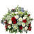 Red, White, and Blue Sympathy Basket, shown in Standard size, Mixed Flowers