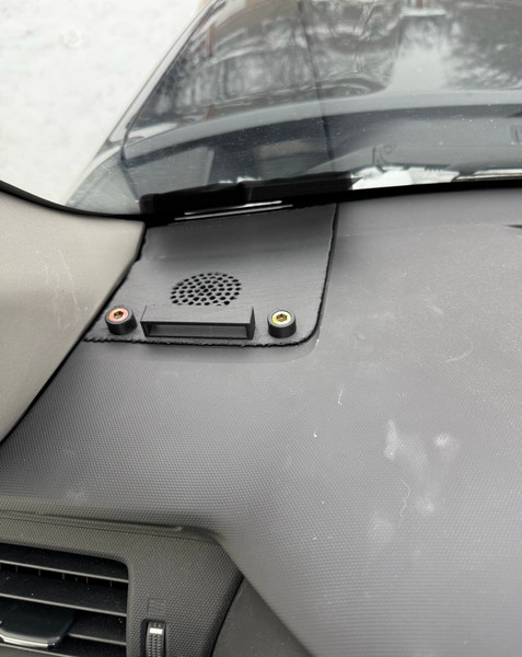 4Runner 5th Gen (2014-2024) Driver Speaker Cover Mount Featuring 2 Threaded inserts and Mounting Clip for phones, GoPros and more