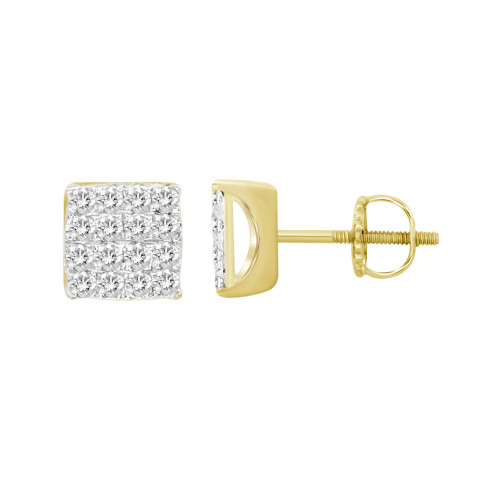 Men's Diamond (1/2 ct. t.w.) Earring Set in 10k Yellow Gold