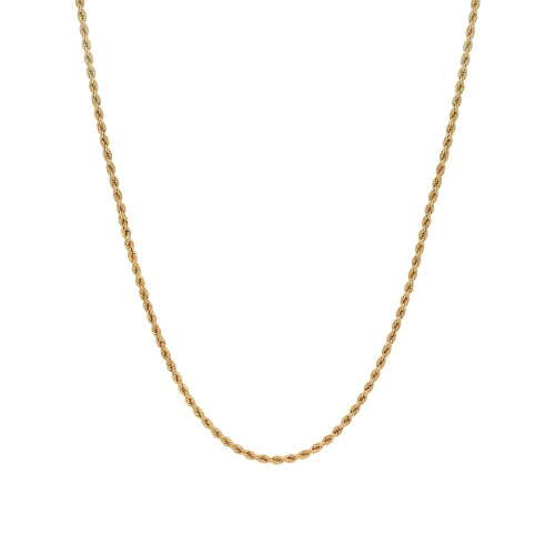 Rope Link 20" Chain Necklace (2.5mm) in 18k Gold