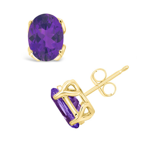 Amethyst (2-3/8 ct. t.w.) Stud Earrings in 14K Yellow Gold