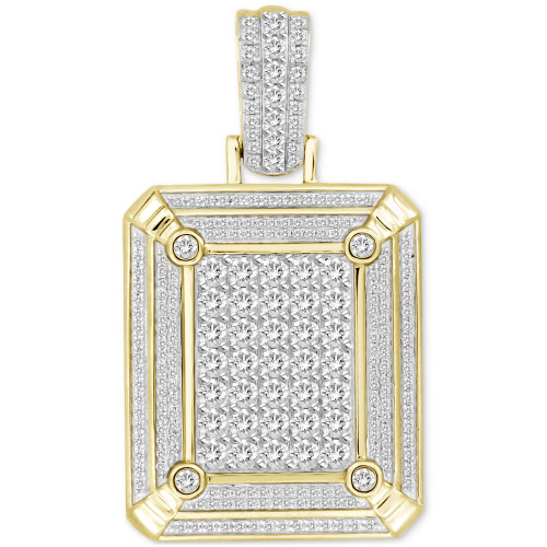 Men's Diamond Cluster Pendant (2 ct. t.w.) in 10k Gold