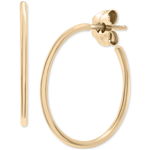 Polished Tube Small Hoop Earrings in 14k Gold-Plated Sterling Silver, Created for Macy's