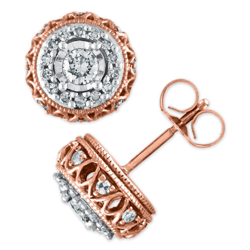 Diamond 3/8 ct. t.w. Earring in 10K Rose Gold