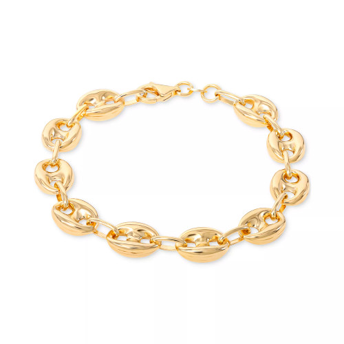 Mariner Polished Anchor Flexible Link Chain Bracelet