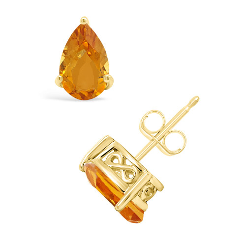 Citrine (1-3/4 ct. t.w.) Stud Earrings in 14K Yellow Gold