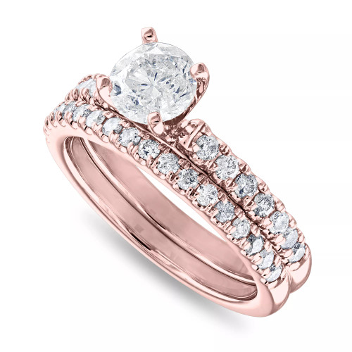 Diamond (1-1/2 ct. t.w.) Bridal Set in 14K White, Yellow or Rose Gold