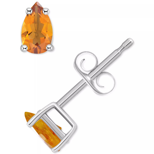 Citrine Pear Stud Earrings (3/8 ct. t.w.) in 14k Gold
