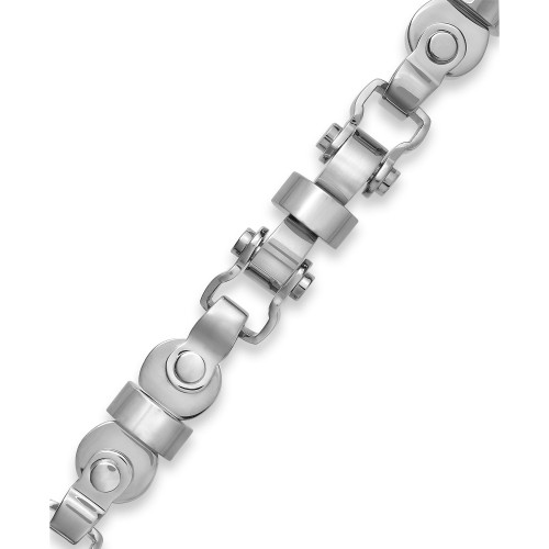 Men's Axle Link Bracelet in Stainless Steel