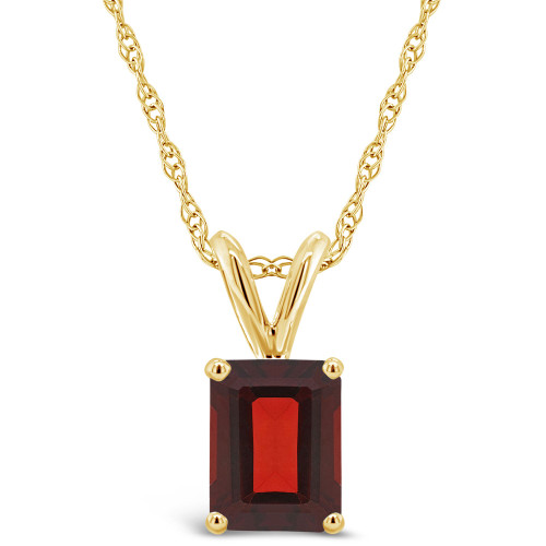Garnet (2 ct. t.w.) Pendant Necklace in 14K Yellow Gold