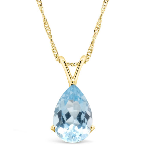 Topaz (3-5/8 ct. t.w.) Pendant Necklace in 14K Yellow Gold