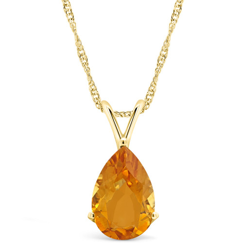 Citrine (2-3/4 ct. t.w.) Pendant Necklace in 14K Yellow Gold