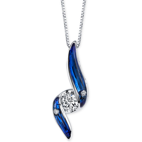 Jeans Diamond Pendant Necklace (1/5 ct. t.w.) in 14k White Gold