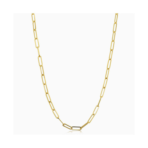 Venice Link Necklace 30" In 18K Yellow Gold