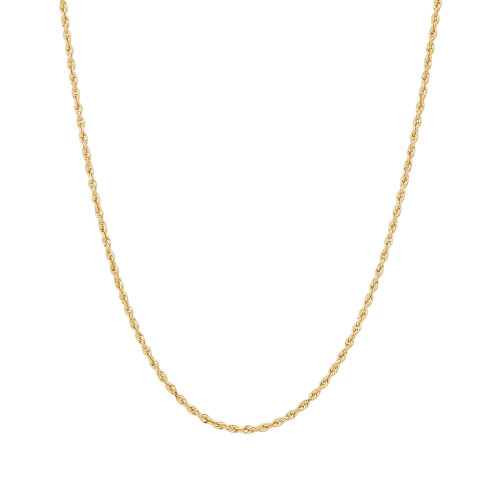 Glitter Rope 24" Chain Necklace in 14k Gold