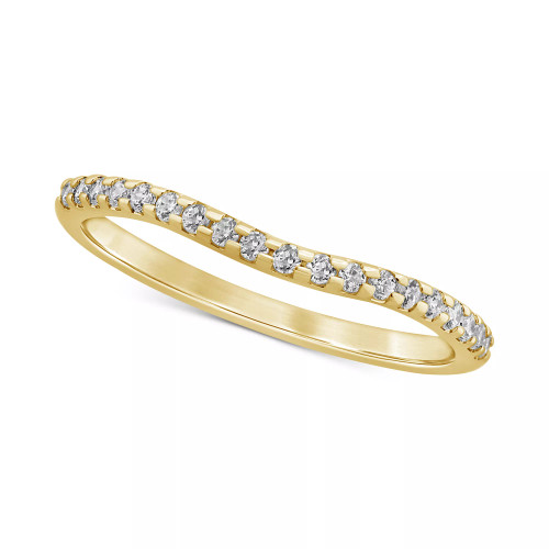 Diamond Curved Band (1/6 ct. t.w.) in 14k Gold