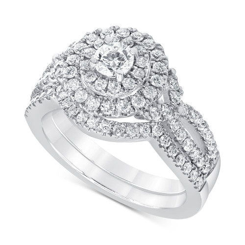 Diamond Bridal Set (1-1/6 ct. t.w.) in 14k White Gold