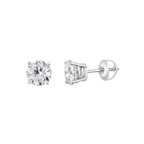 Effy Diamond (2 ct. t.w.) Stud Earrings in 14k White Gold