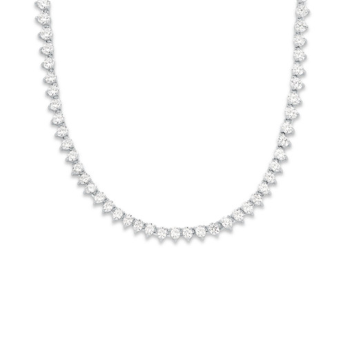 Sterling Silver Tennis Necklace