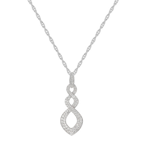 1/2 ct. t.w. Round Shape Diamond Pendant in 14k White Gold