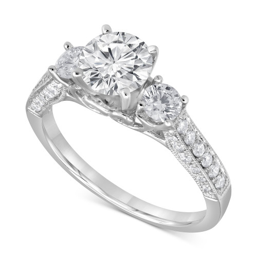 Diamond Three Stone Engagement Ring (1-3/4 ct. t.w.) in 14k White Gold